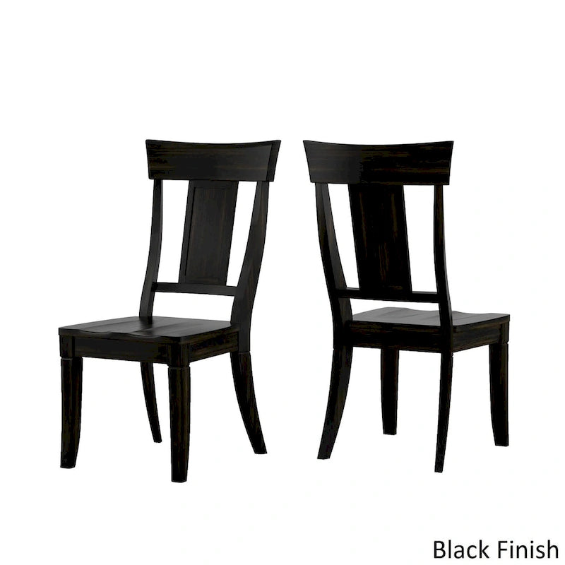 Eleanor Oak Extending Oval Wood Table Panel Back 5-piece Dining Set by iNSPIRE Q Classic