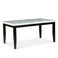 Steve Silver Winlock White Marble Dining Table