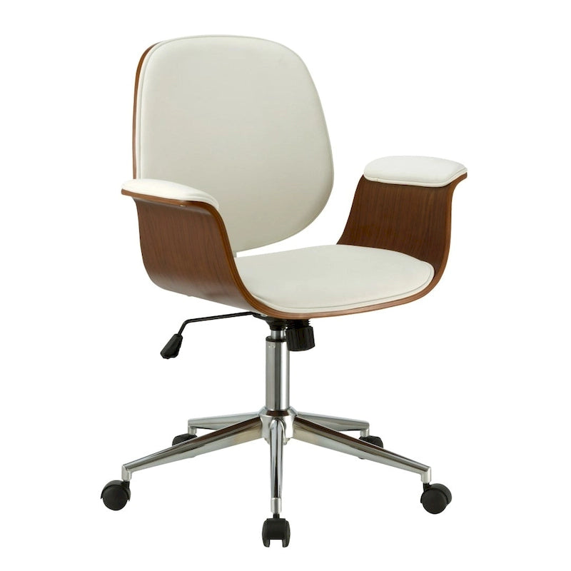 Carson Carrington Vejle Faux Leather Mid-Century Office Chair