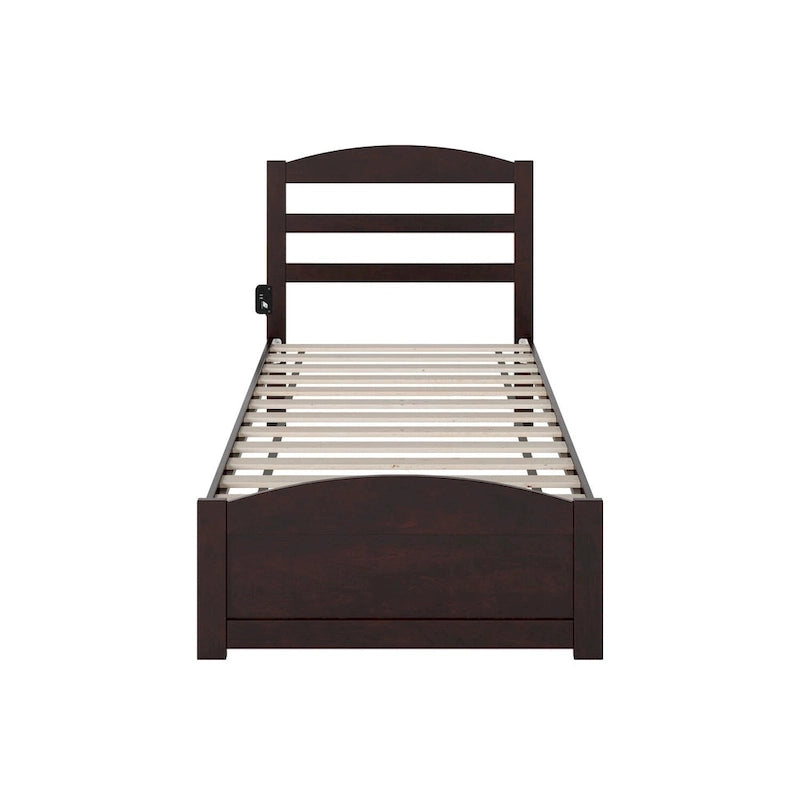 Warren Solid Wood Platform Bed with Footboard