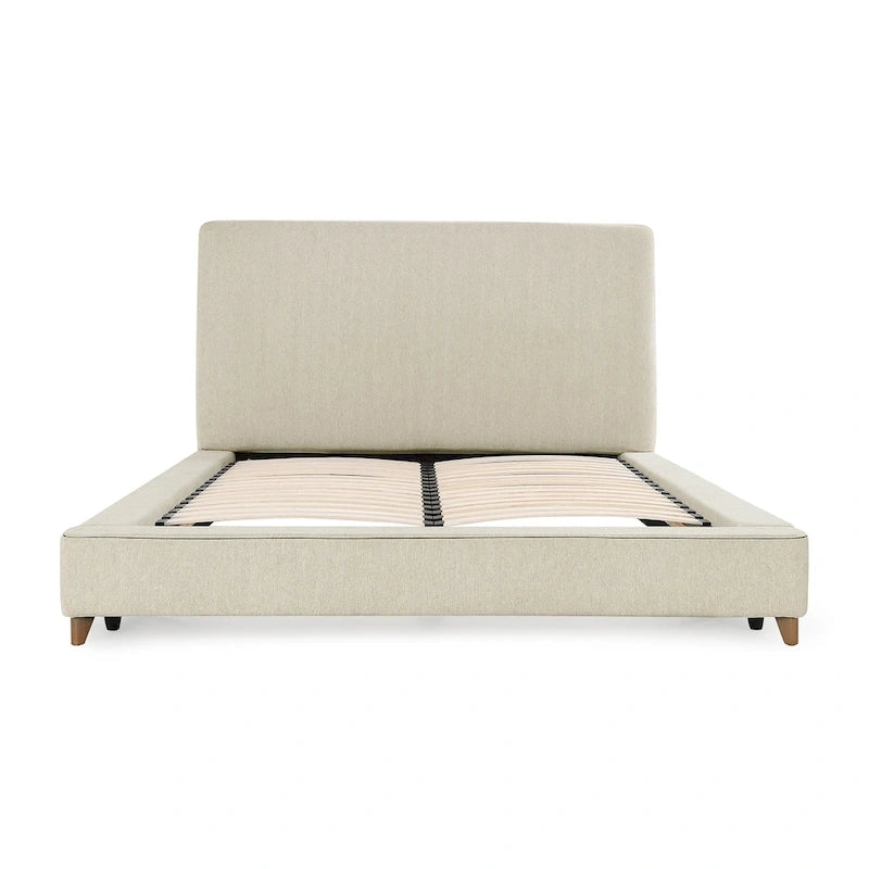 Classic Home Tate Upholstered Bed in Cream