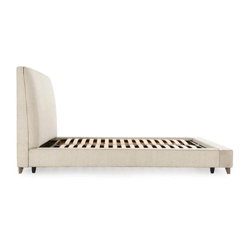 Classic Home Tate Upholstered Bed in Cream