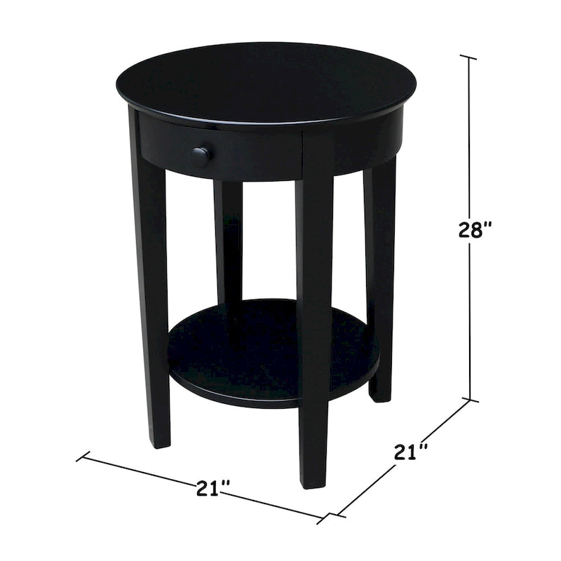 Solid Parawood Philips Accent Table