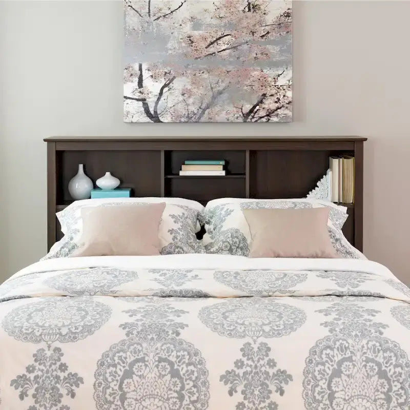 Copper Grove Backus Espresso Full/Queen Bookcase Headboard