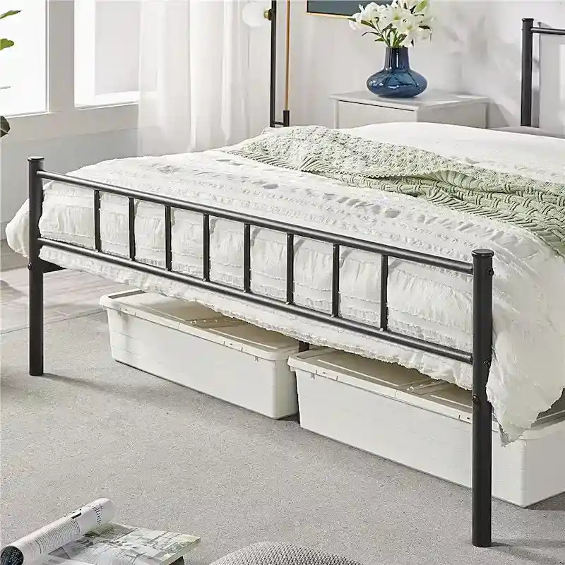Yaheetech Basic Metal Bed Frame with Headboard and Footboard Bed Foundation