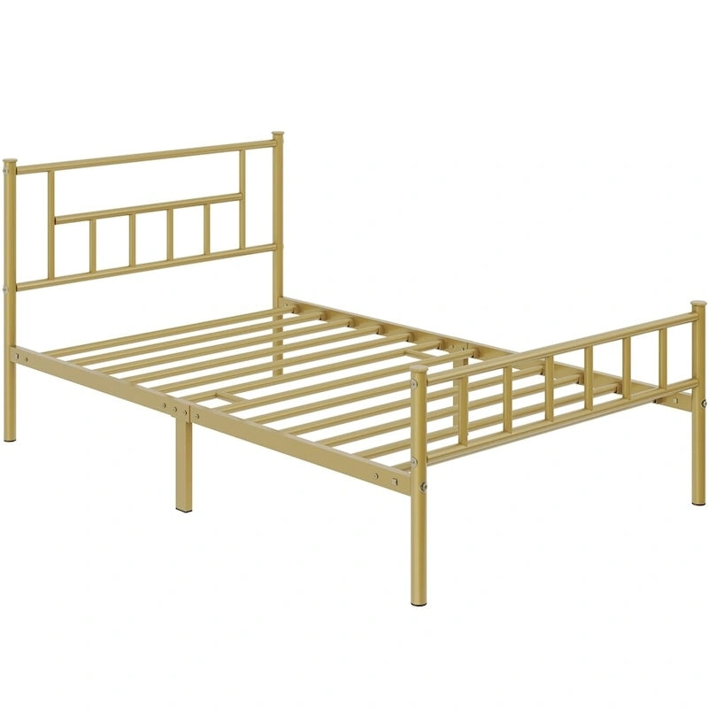 Yaheetech Basic Metal Bed Frame with Headboard and Footboard Bed Foundation