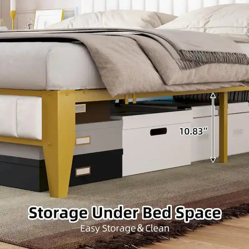 Bed Frame with Charging Station