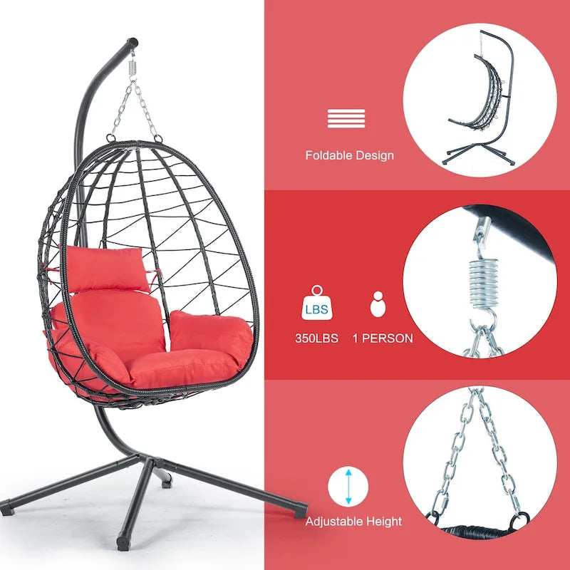 Waterproof Wicker Swing Chair