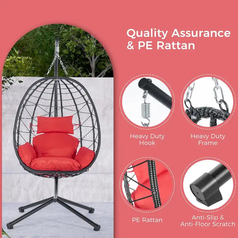 Waterproof Wicker Swing Chair