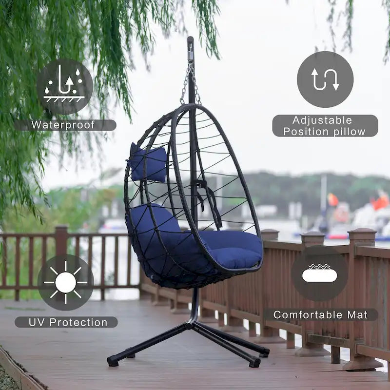 Waterproof Wicker Swing Chair