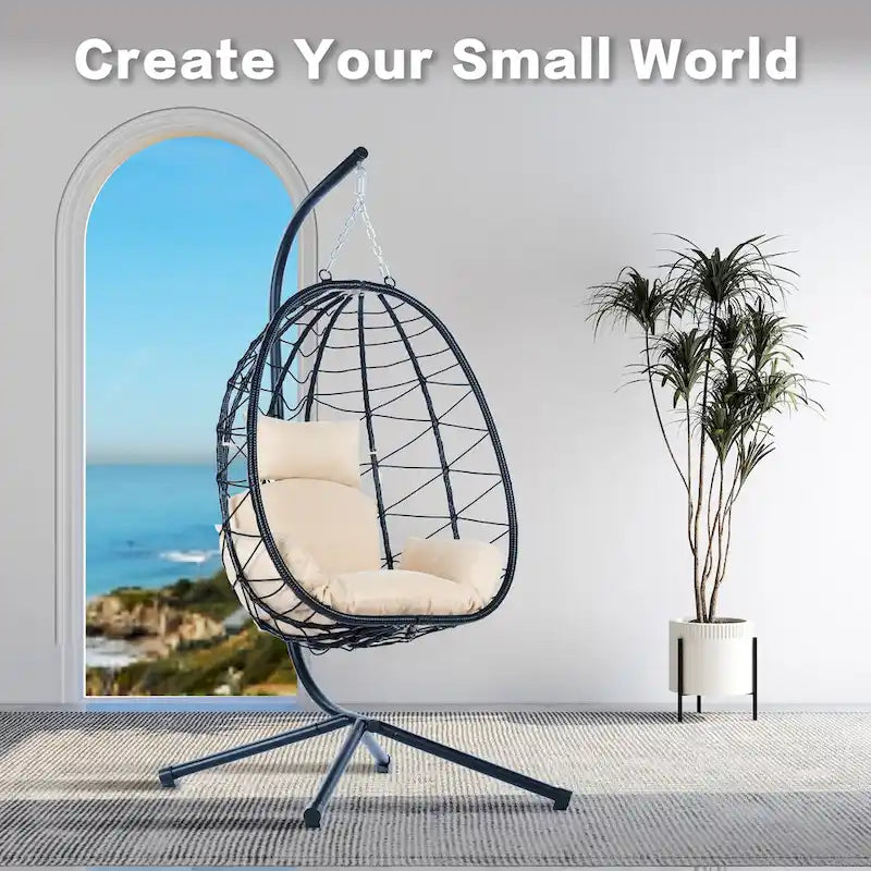 Waterproof Wicker Swing Chair