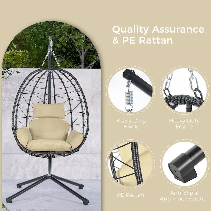 Waterproof Wicker Swing Chair