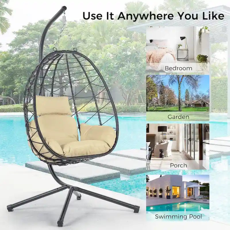 Waterproof Wicker Swing Chair