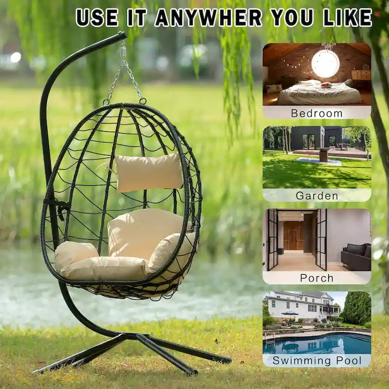 Waterproof Wicker Swing Chair
