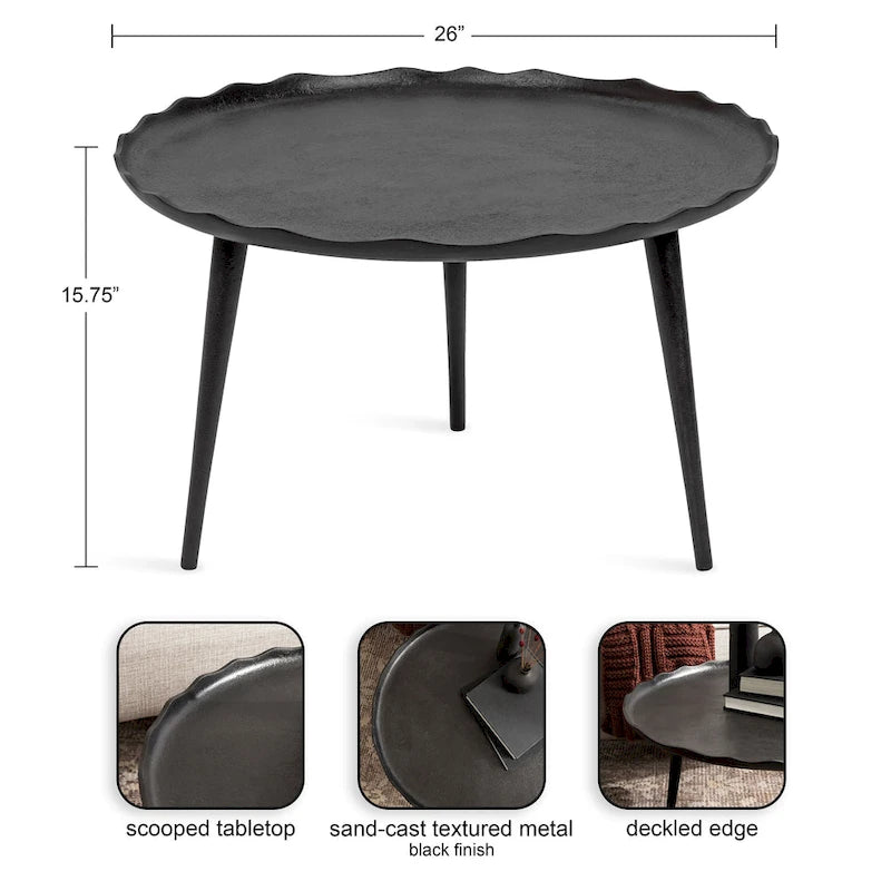 Kate and Laurel Alessia Round Coffee Table