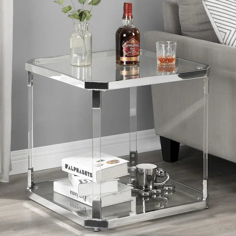 Glass Side Table