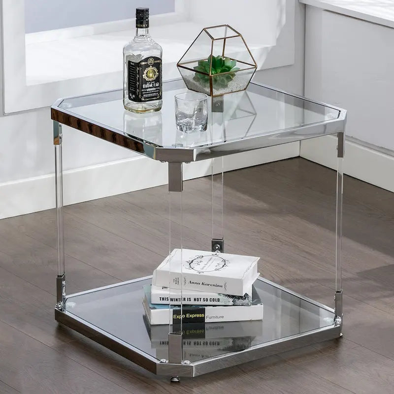 Glass Side Table