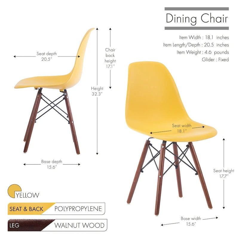 Porthos Home Dining Chair Set of 2 Stylish, Modern Dining Chairs