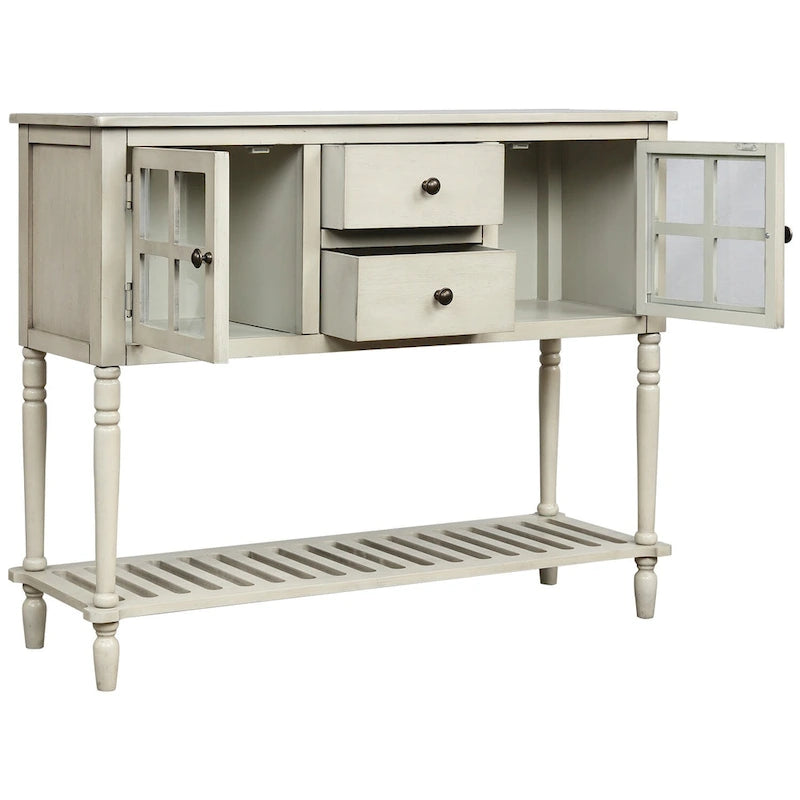Buffet Storage Cabinet with Bottom Shelf