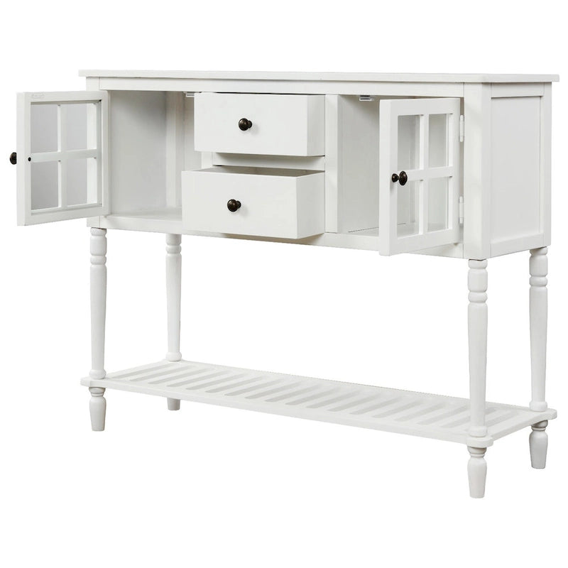 Buffet Storage Cabinet with Bottom Shelf