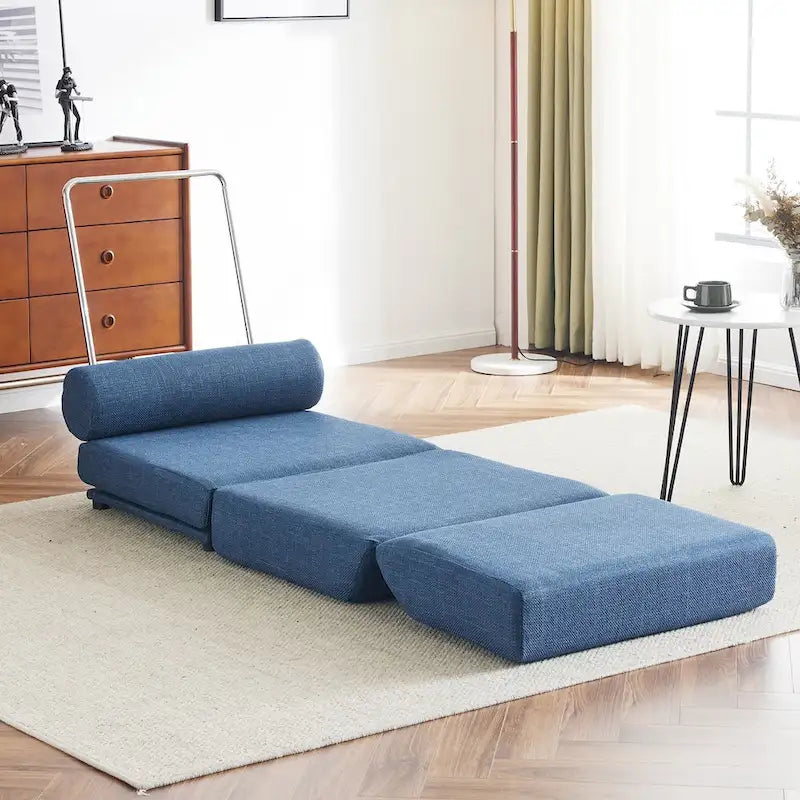 Single Sofa Chair Foldable Single Sofa Bed with Pillow
