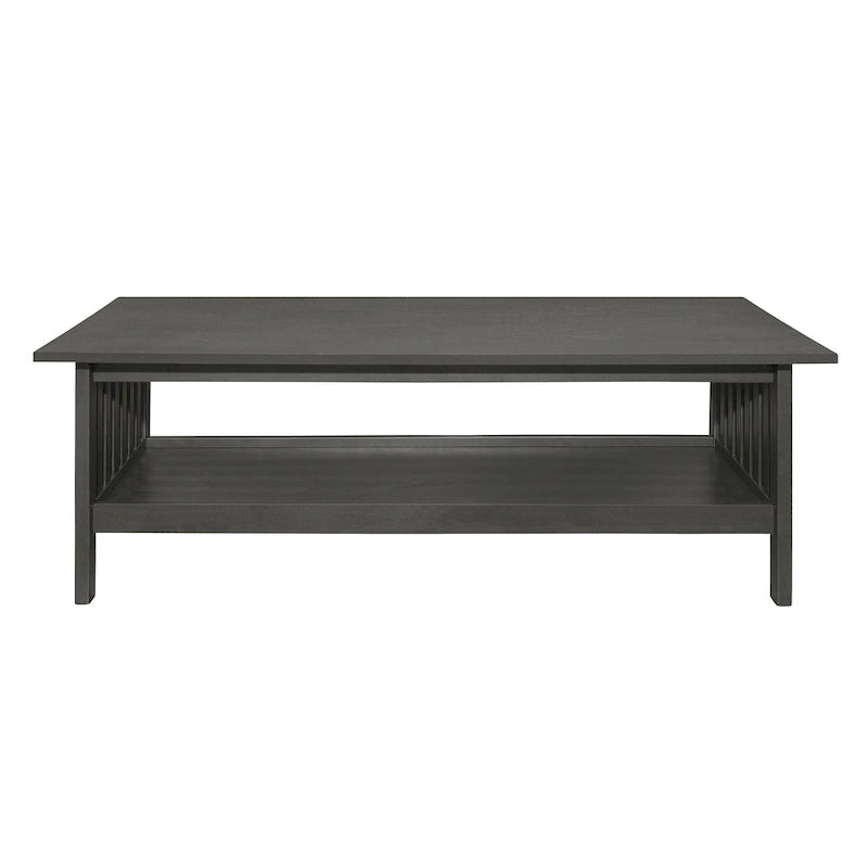 Wiston 3 Piece Table Set, 1 Coffee Table, 2 End Tables, Antique Gray Wood