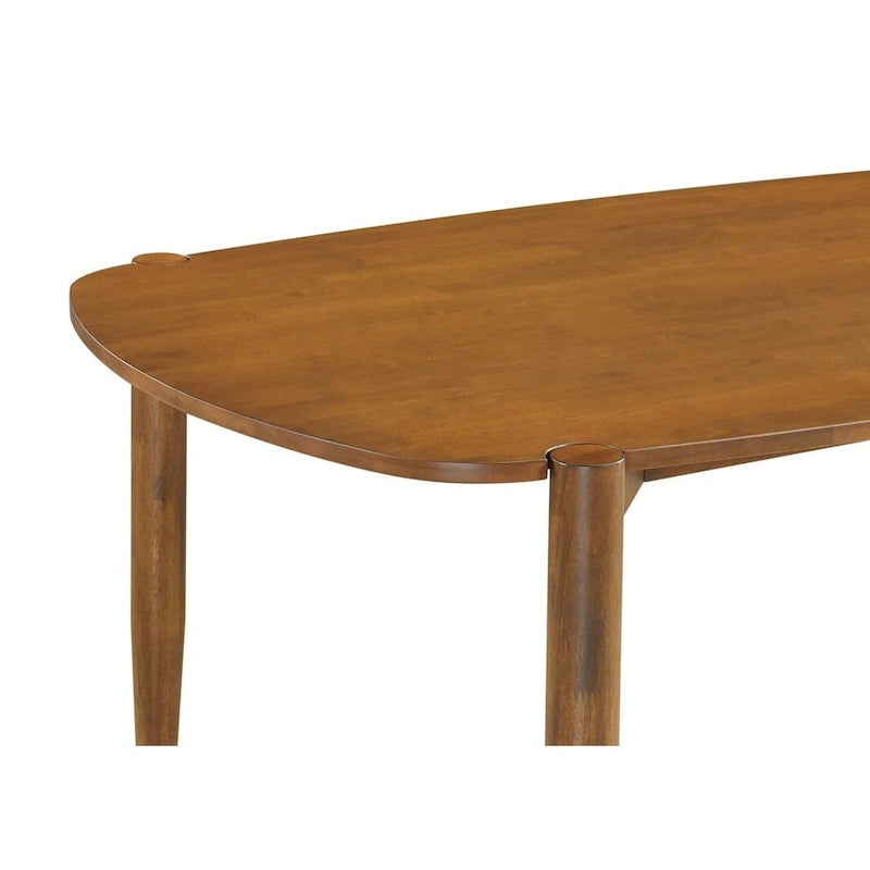 Whisten Walnut 5-piece Solid Wood Dining Set