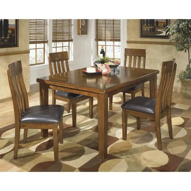 Signature Design by Ashley Ralene Medium Brown 5-Piece Dining Package